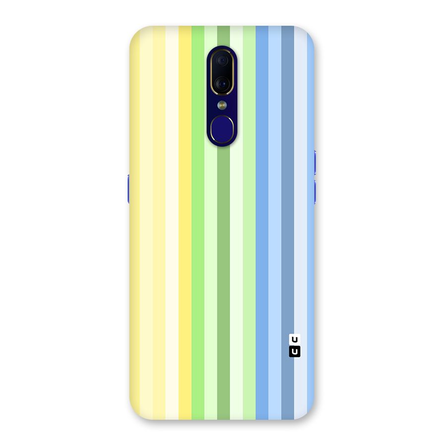 Minimal Pastel Shades Stripes Back Case for Oppo A9