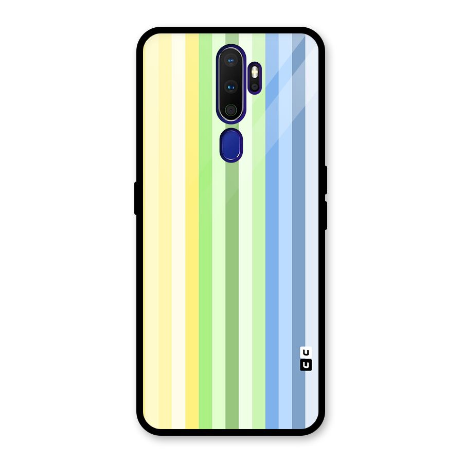 Minimal Pastel Shades Stripes Back Case for Oppo A9 (2020)