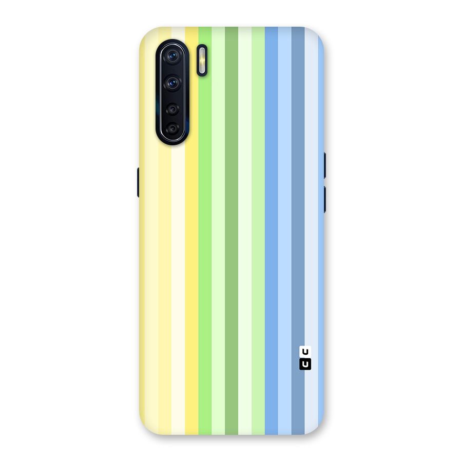 Minimal Pastel Shades Stripes Back Case for Oppo F15