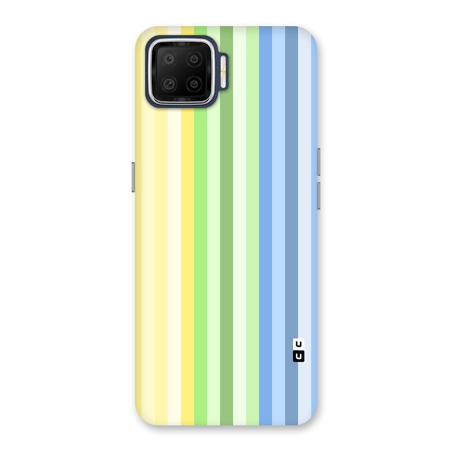 Minimal Pastel Shades Stripes Back Case for Oppo F17
