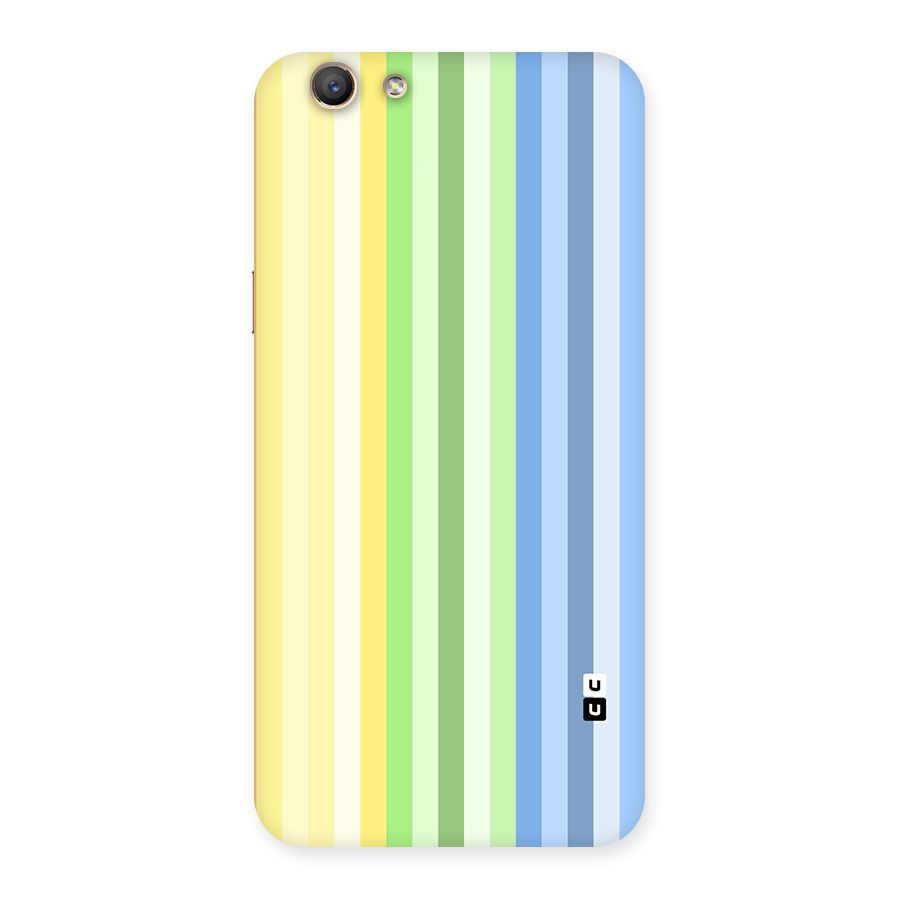 Minimal Pastel Shades Stripes Back Case for Oppo F1s