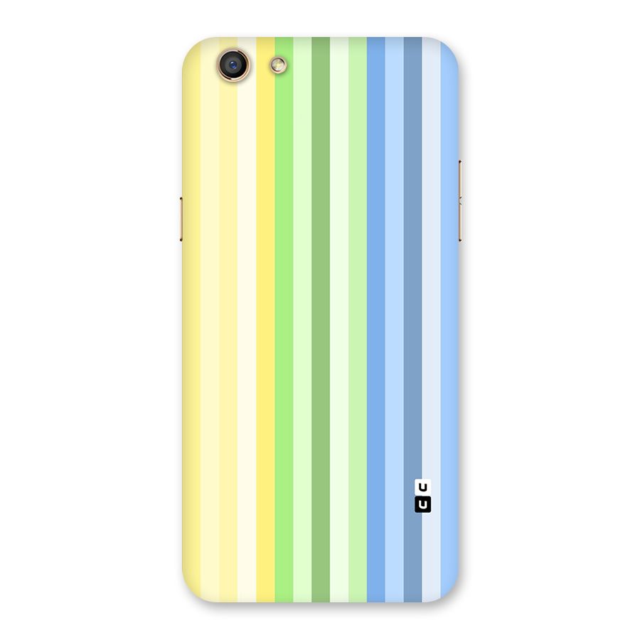 Minimal Pastel Shades Stripes Back Case for Oppo F3