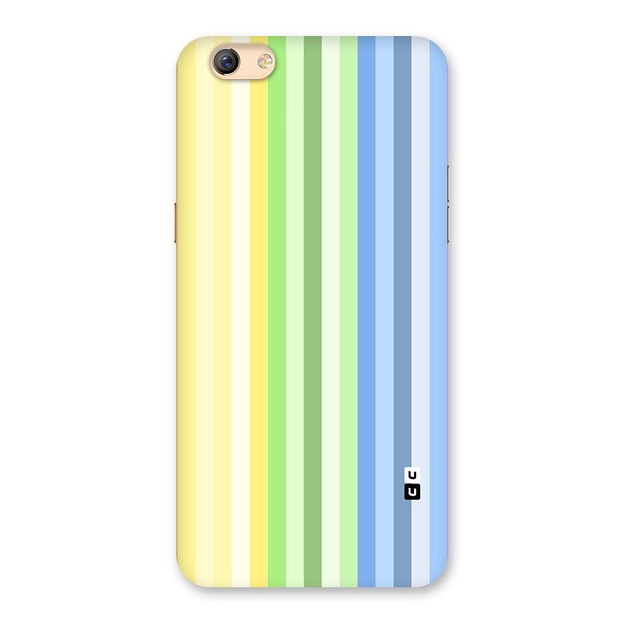 Minimal Pastel Shades Stripes Back Case for Oppo F3 Plus