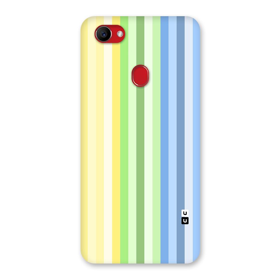 Minimal Pastel Shades Stripes Back Case for Oppo F7