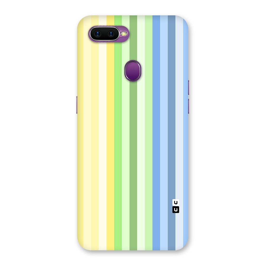 Minimal Pastel Shades Stripes Back Case for Oppo F9