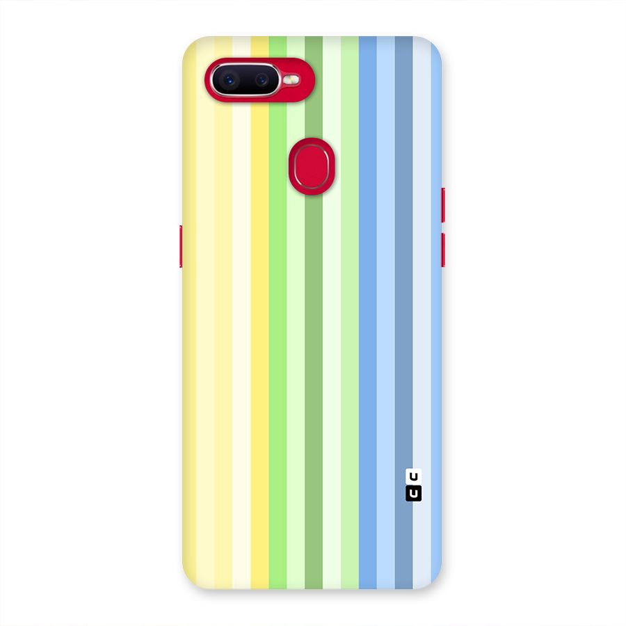 Minimal Pastel Shades Stripes Back Case for Oppo F9 Pro