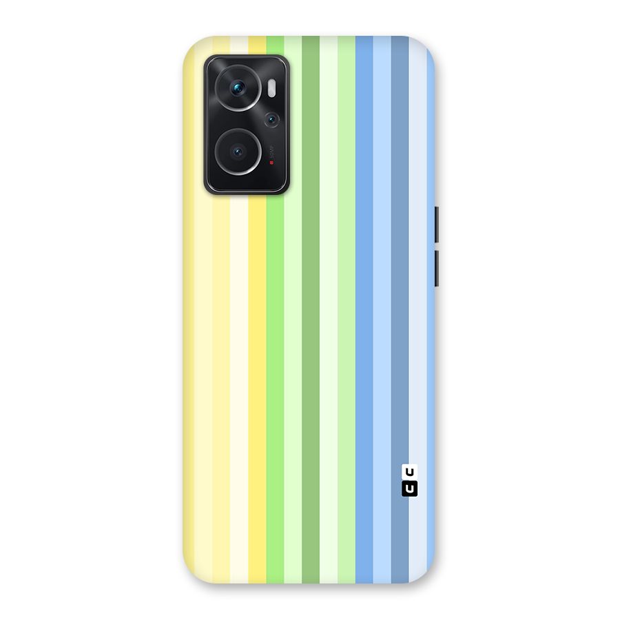 Minimal Pastel Shades Stripes Back Case for Oppo K10 4G