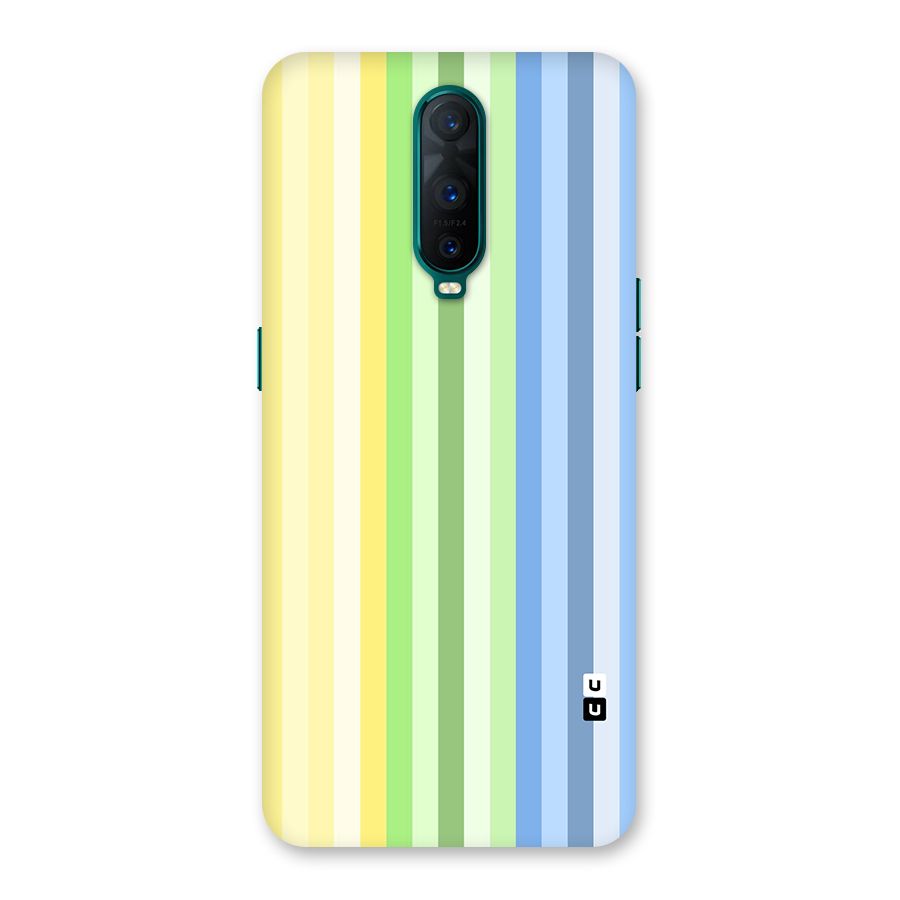Minimal Pastel Shades Stripes Back Case for Oppo R17 Pro