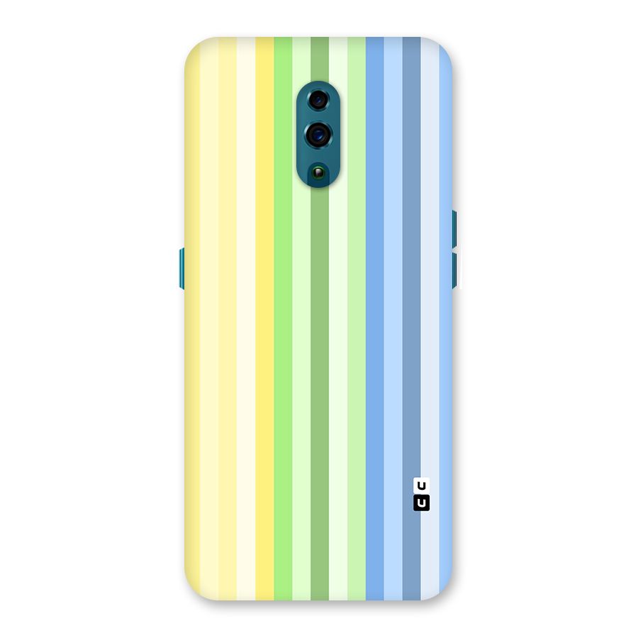 Minimal Pastel Shades Stripes Back Case for Oppo Reno