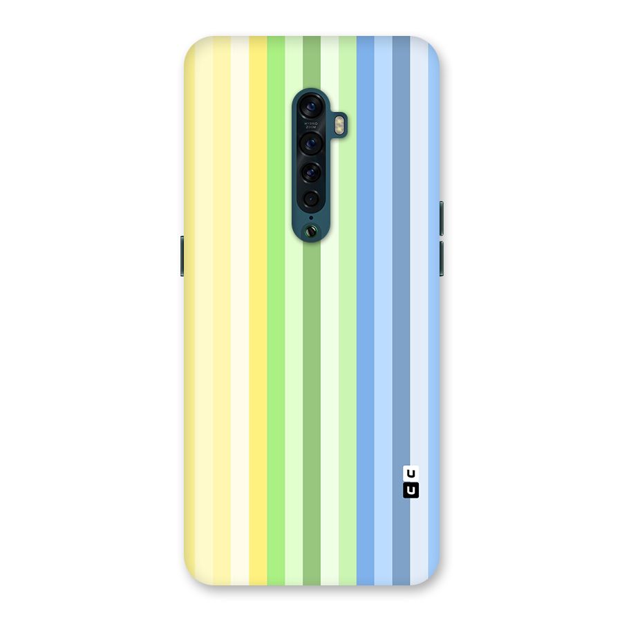 Minimal Pastel Shades Stripes Back Case for Oppo Reno2