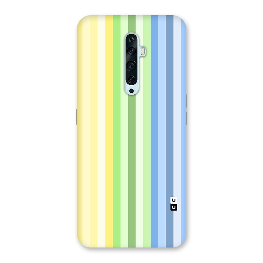 Minimal Pastel Shades Stripes Back Case for Oppo Reno2 F