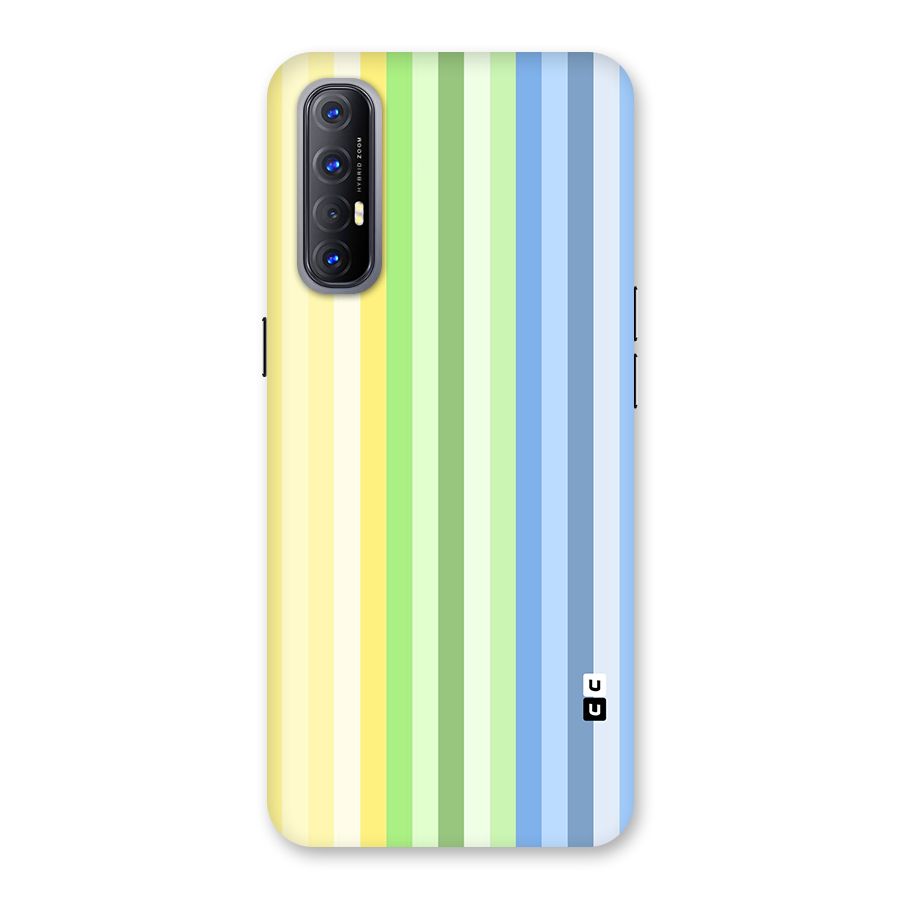 Minimal Pastel Shades Stripes Back Case for Oppo Reno3 Pro