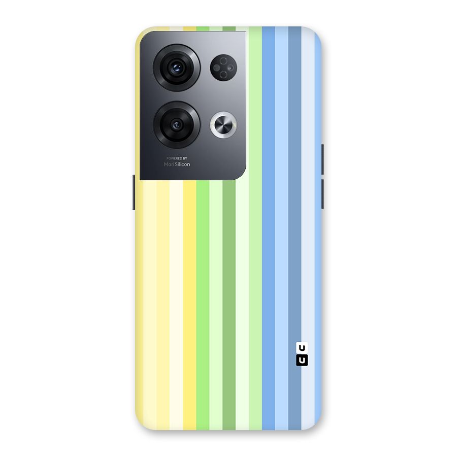 Minimal Pastel Shades Stripes Back Case for Oppo Reno8 Pro 5G