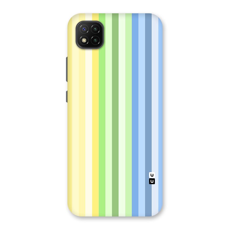 Minimal Pastel Shades Stripes Back Case for Poco C3