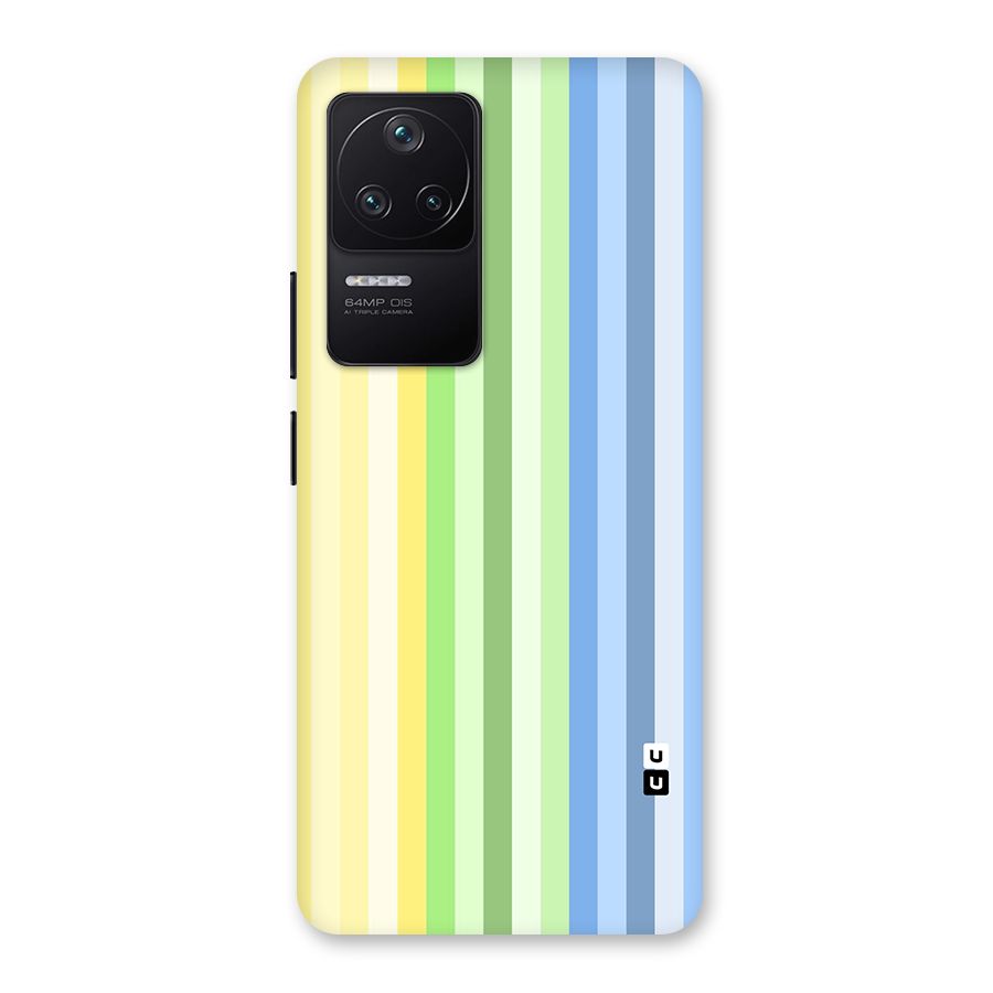 Minimal Pastel Shades Stripes Back Case for Poco F4 5G