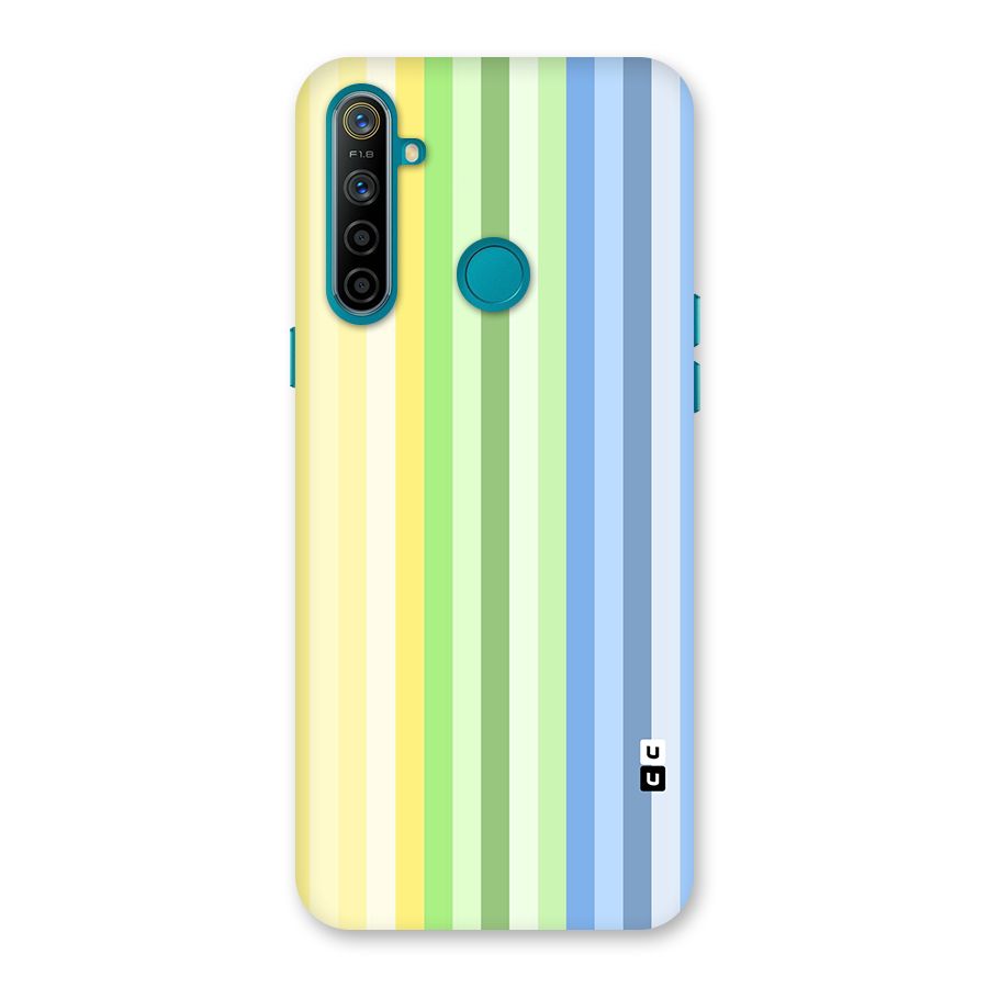 Minimal Pastel Shades Stripes Back Case for Realme 5i