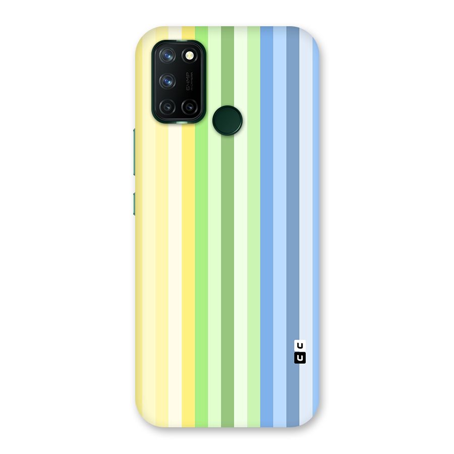 Minimal Pastel Shades Stripes Back Case for Realme 7i