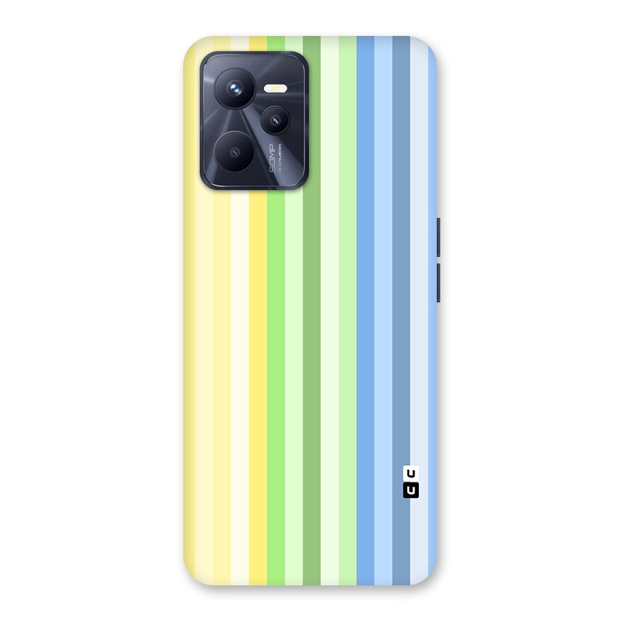 Minimal Pastel Shades Stripes Back Case for Realme C35