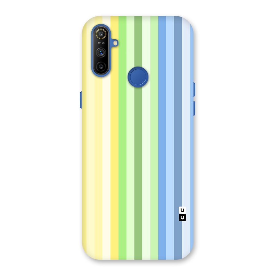 Minimal Pastel Shades Stripes Back Case for Realme Narzo 10A