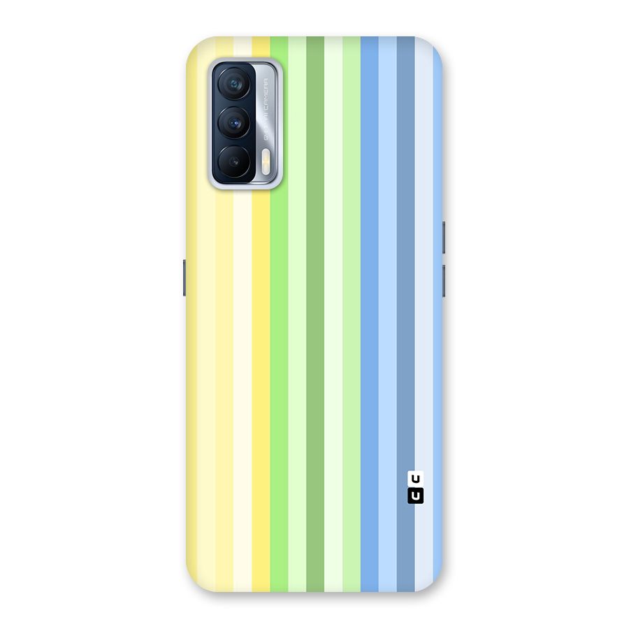 Minimal Pastel Shades Stripes Back Case for Realme X7
