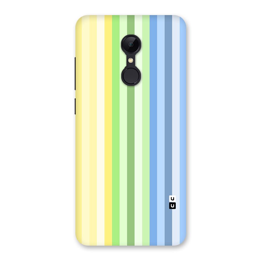 Minimal Pastel Shades Stripes Back Case for Redmi 5