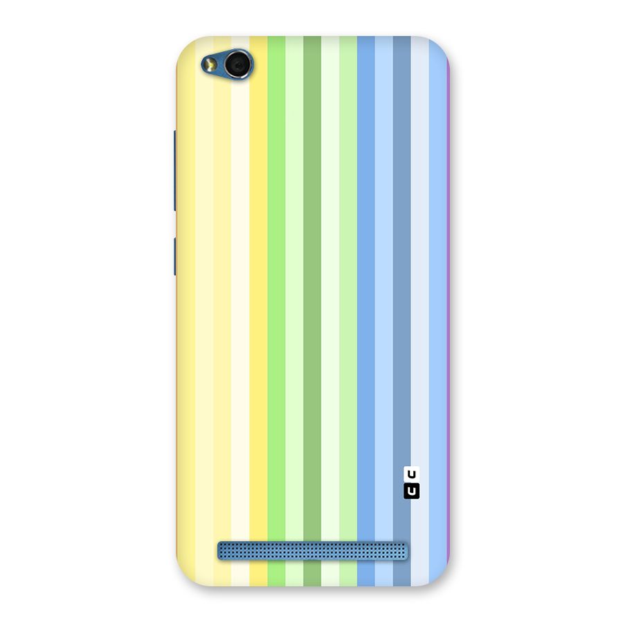 Minimal Pastel Shades Stripes Back Case for Redmi 5A