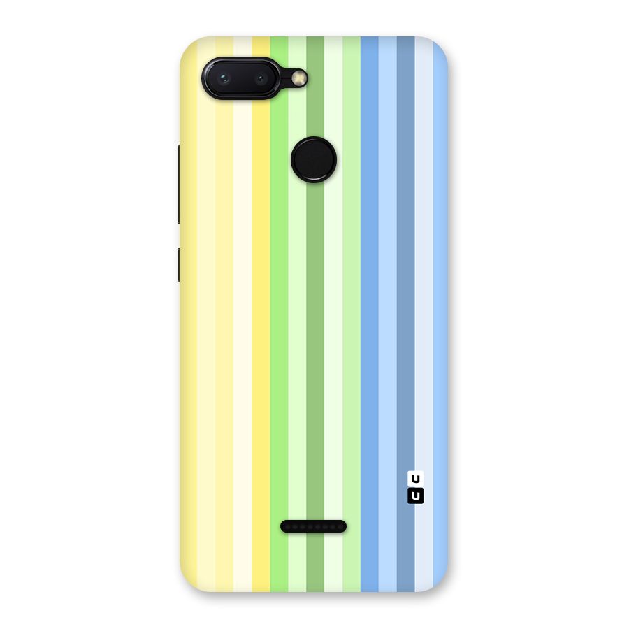 Minimal Pastel Shades Stripes Back Case for Redmi 6