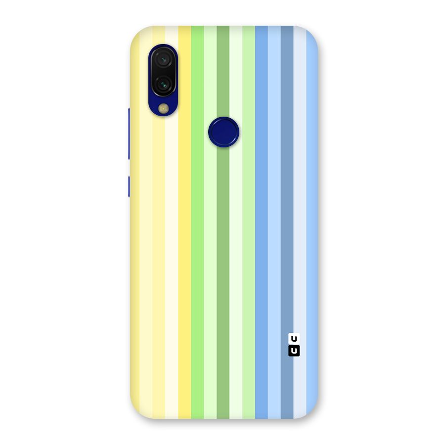 Minimal Pastel Shades Stripes Back Case for Redmi 7
