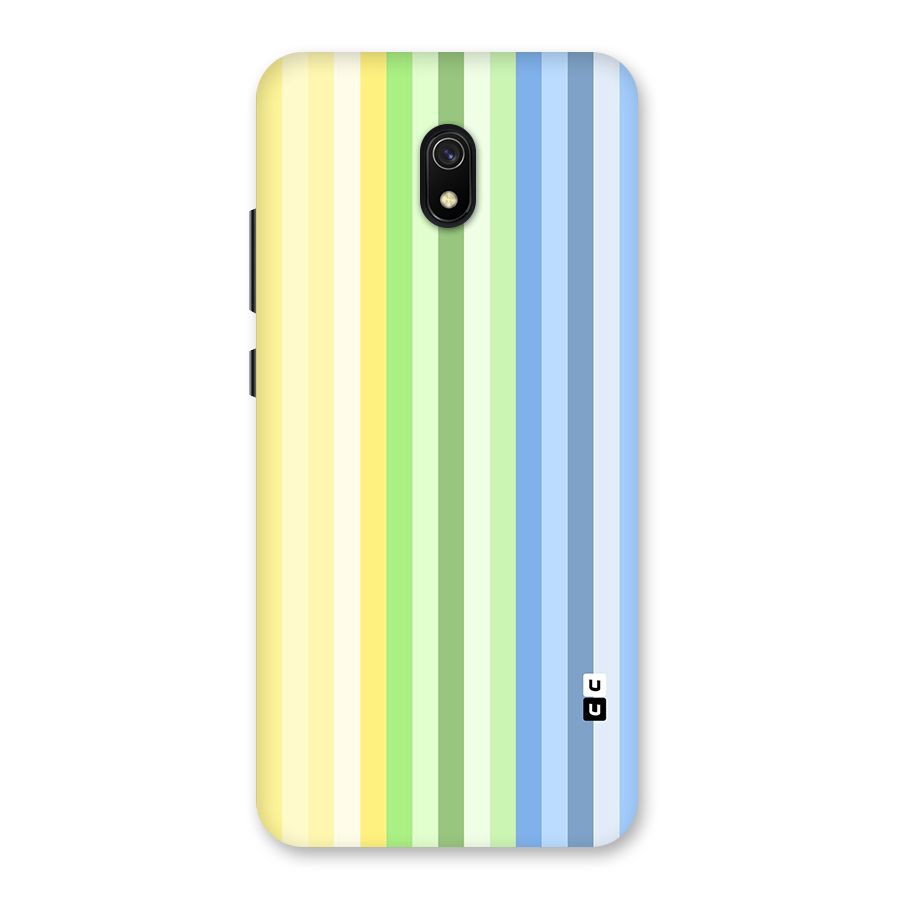 Minimal Pastel Shades Stripes Back Case for Redmi 8A