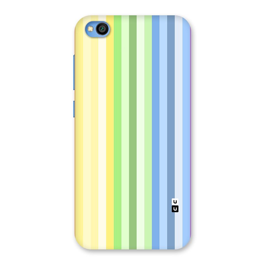 Minimal Pastel Shades Stripes Back Case for Redmi Go