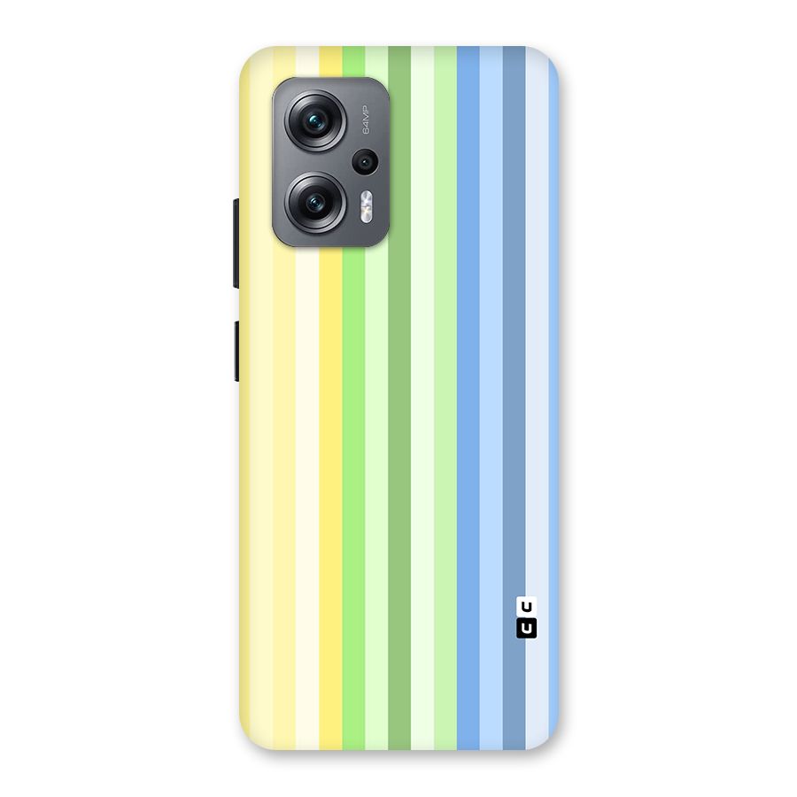 Minimal Pastel Shades Stripes Back Case for Redmi K50i