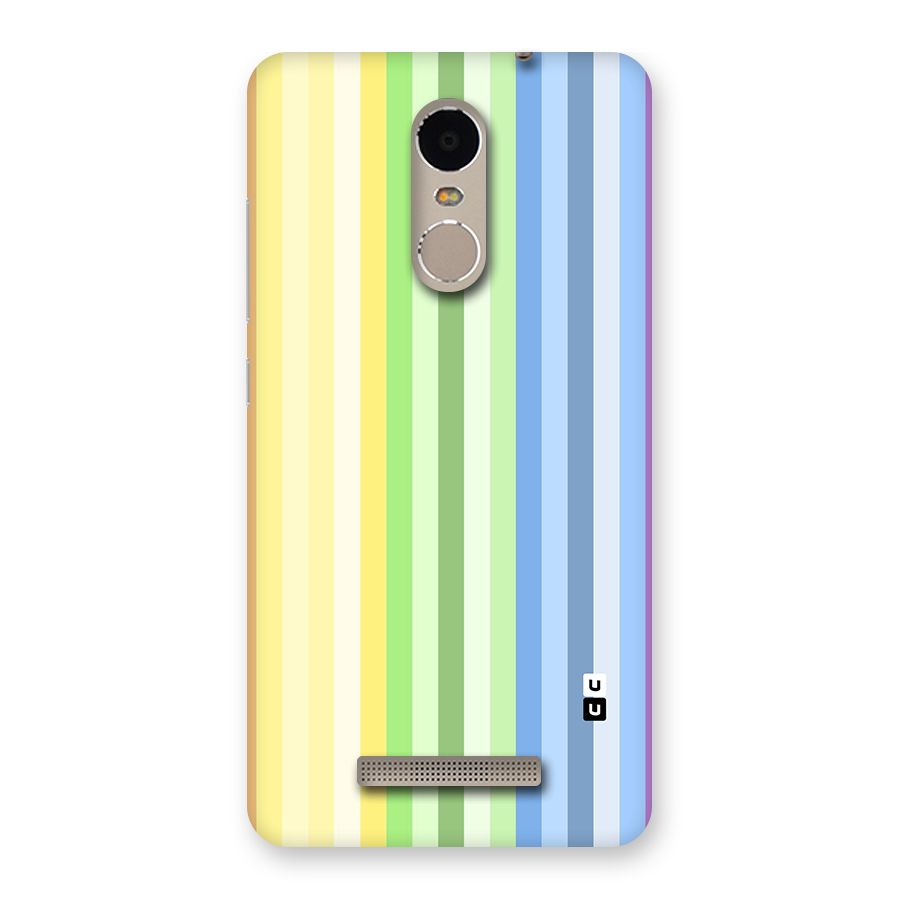Minimal Pastel Shades Stripes Back Case for Redmi Note 3