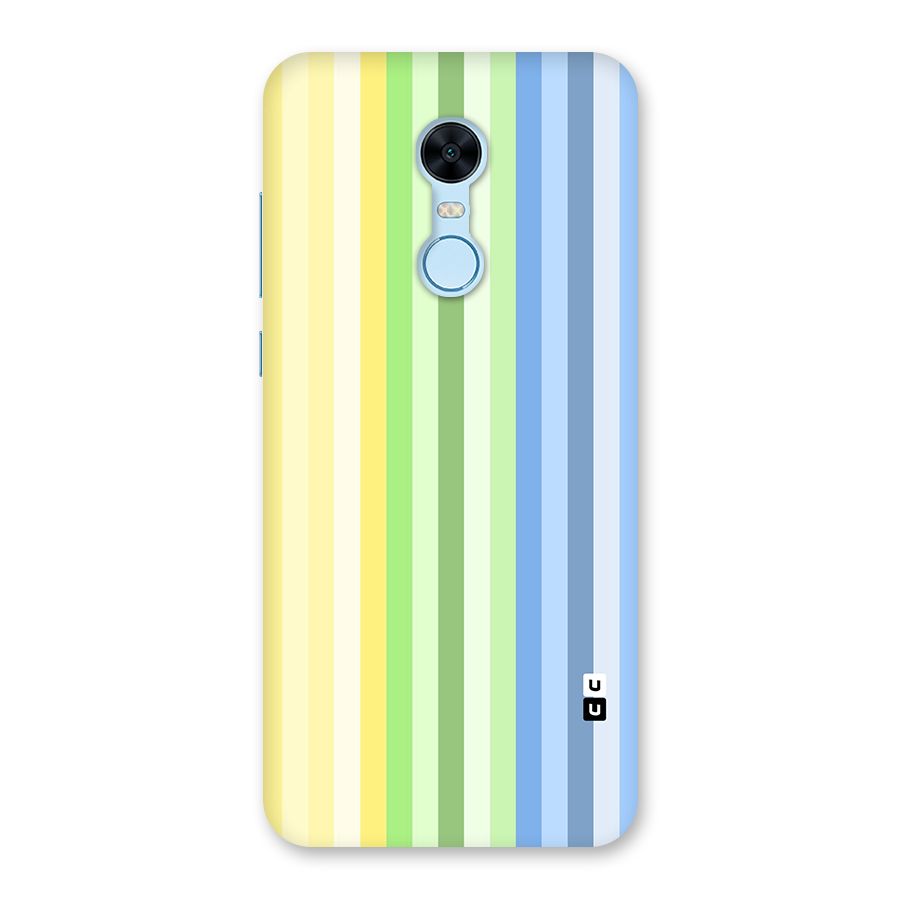 Minimal Pastel Shades Stripes Back Case for Redmi Note 5