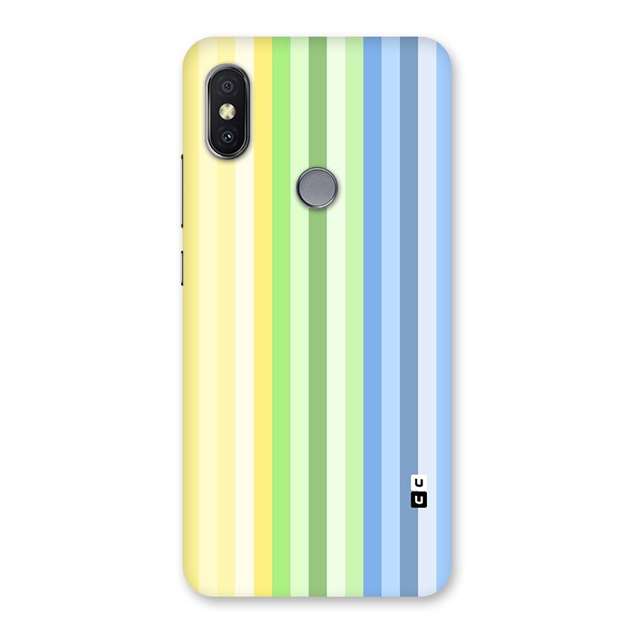 Minimal Pastel Shades Stripes Back Case for Redmi Y2