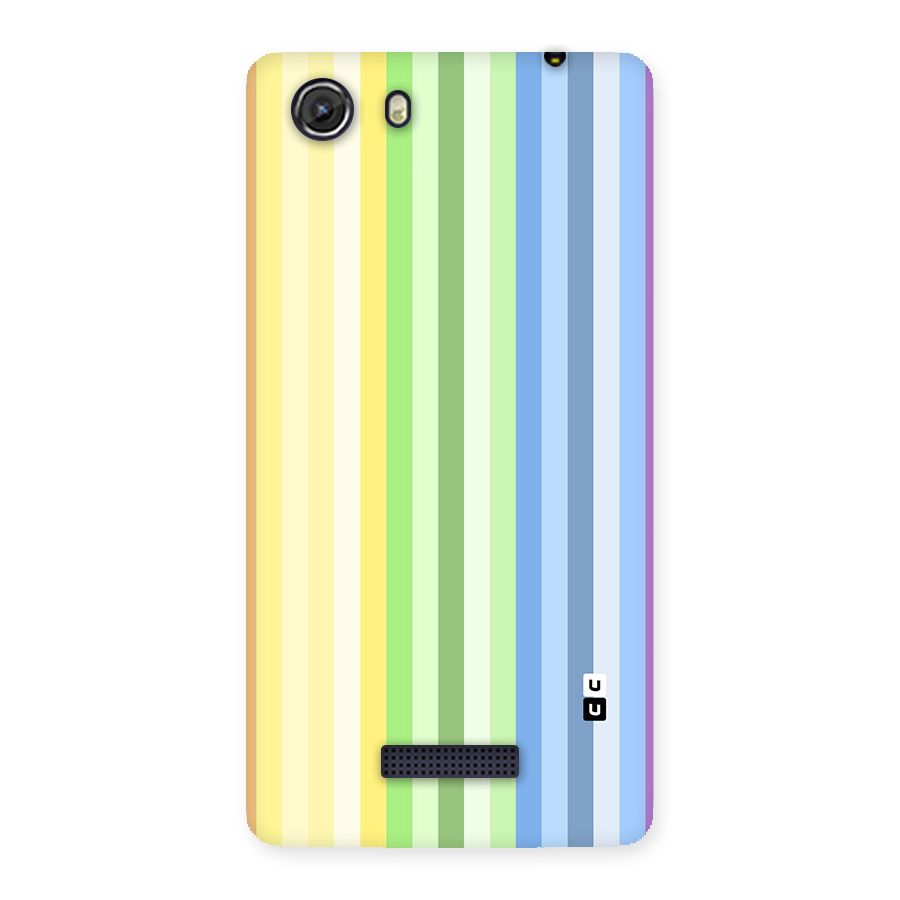 Minimal Pastel Shades Stripes Back Case for Unite 3