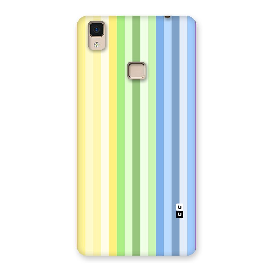 Minimal Pastel Shades Stripes Back Case for V3 Max