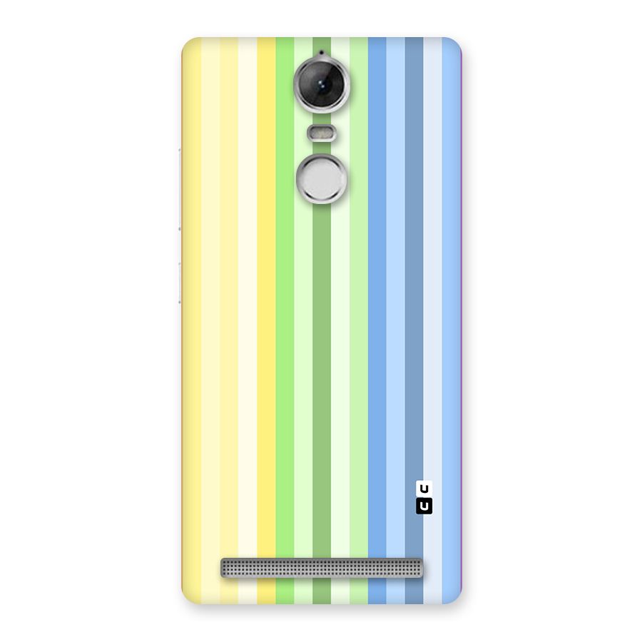 Minimal Pastel Shades Stripes Back Case for Vibe K5 Note