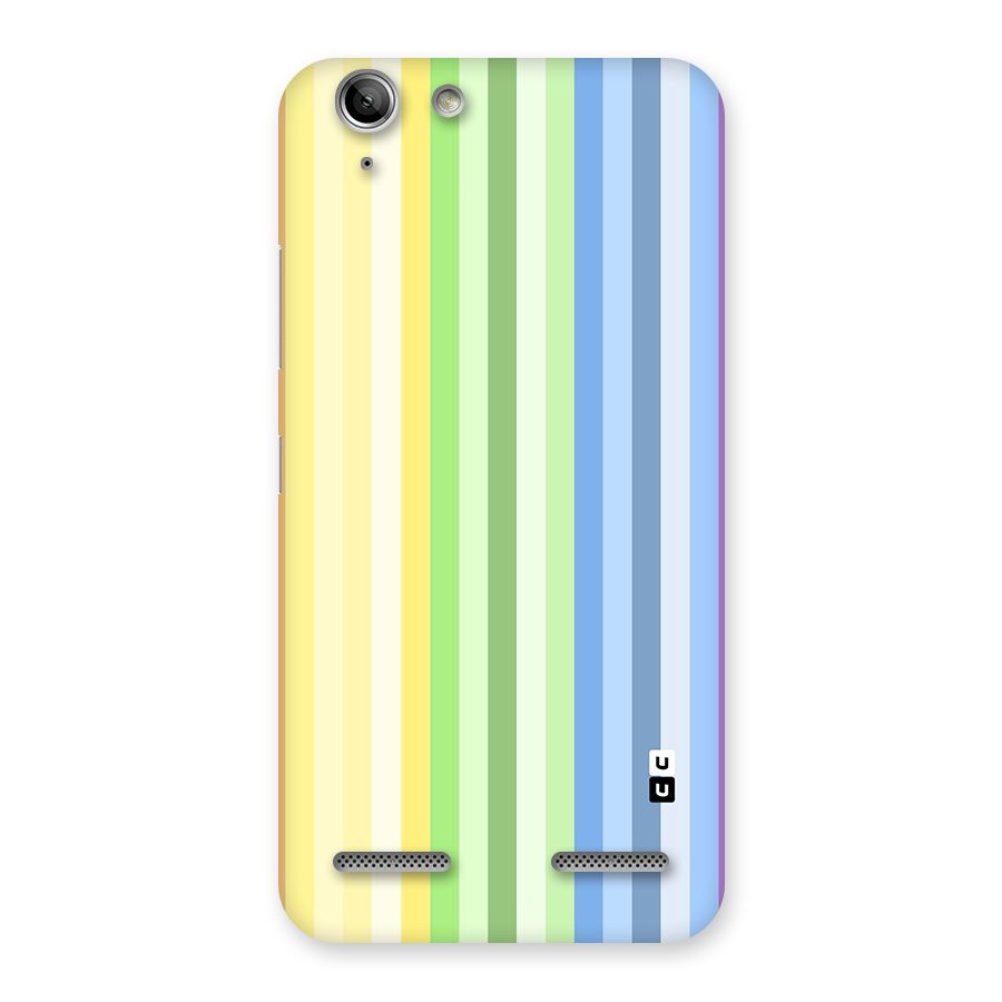 Minimal Pastel Shades Stripes Back Case for Vibe K5 Plus