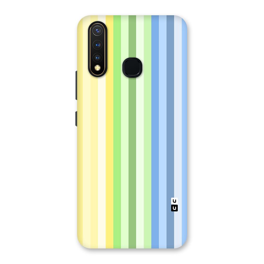 Minimal Pastel Shades Stripes Back Case for Vivo U20