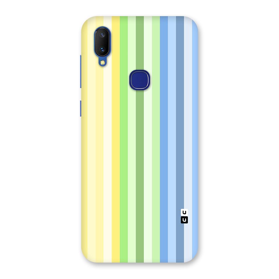 Minimal Pastel Shades Stripes Back Case for Vivo V11