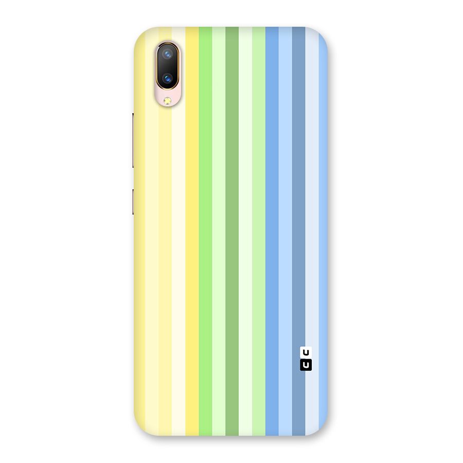 Minimal Pastel Shades Stripes Back Case for Vivo V11 Pro