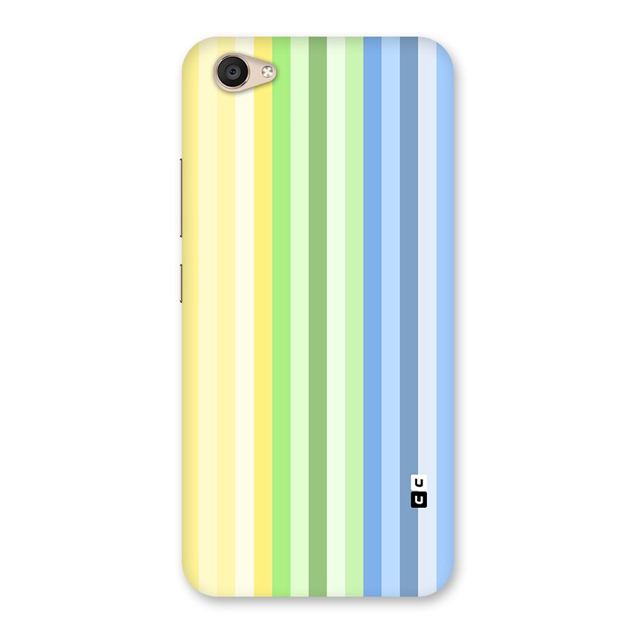 Minimal Pastel Shades Stripes Back Case for Vivo V5 Plus