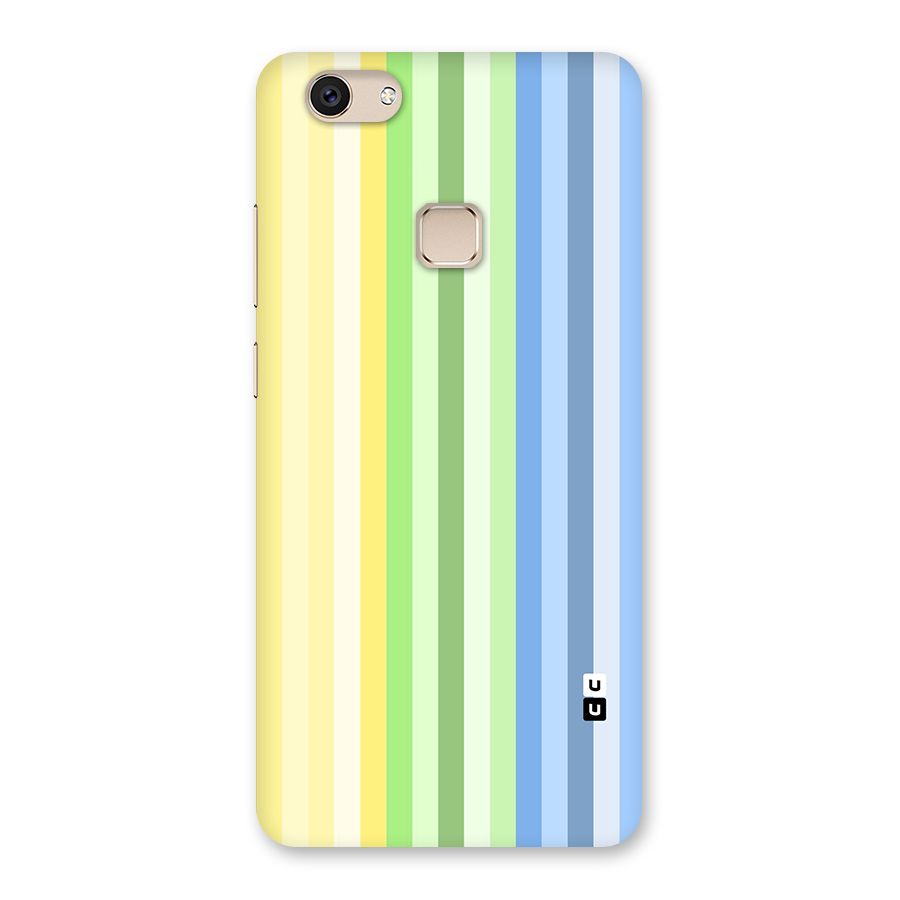 Minimal Pastel Shades Stripes Back Case for Vivo V7