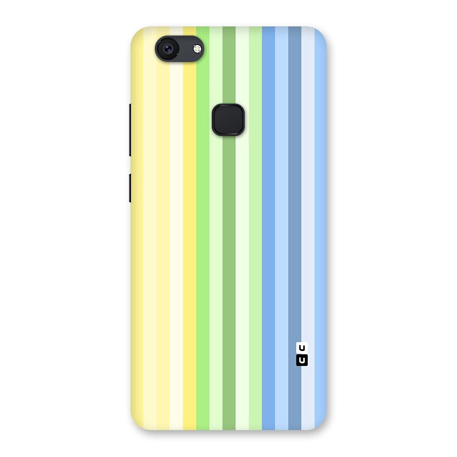 Minimal Pastel Shades Stripes Back Case for Vivo V7 Plus