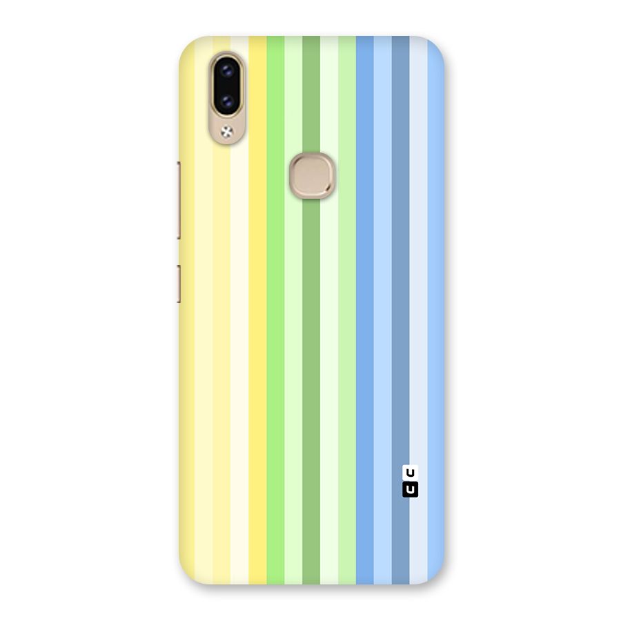 Minimal Pastel Shades Stripes Back Case for Vivo V9 Youth