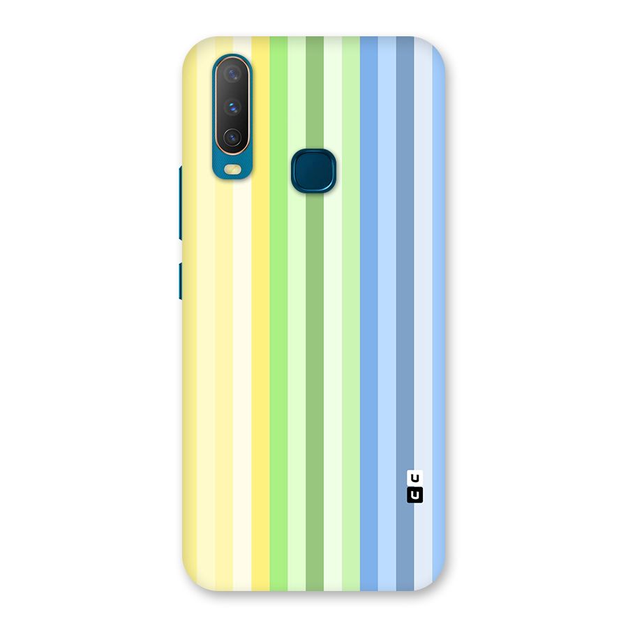 Minimal Pastel Shades Stripes Back Case for Vivo Y11
