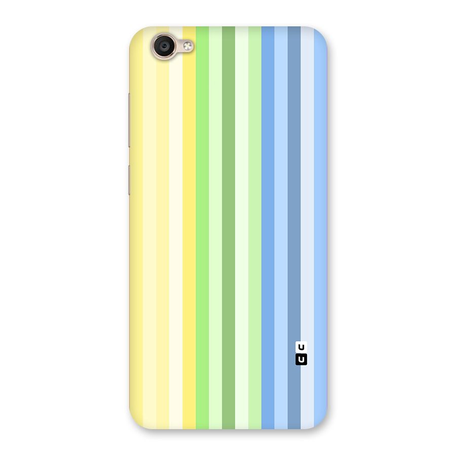 Minimal Pastel Shades Stripes Back Case for Vivo Y55s