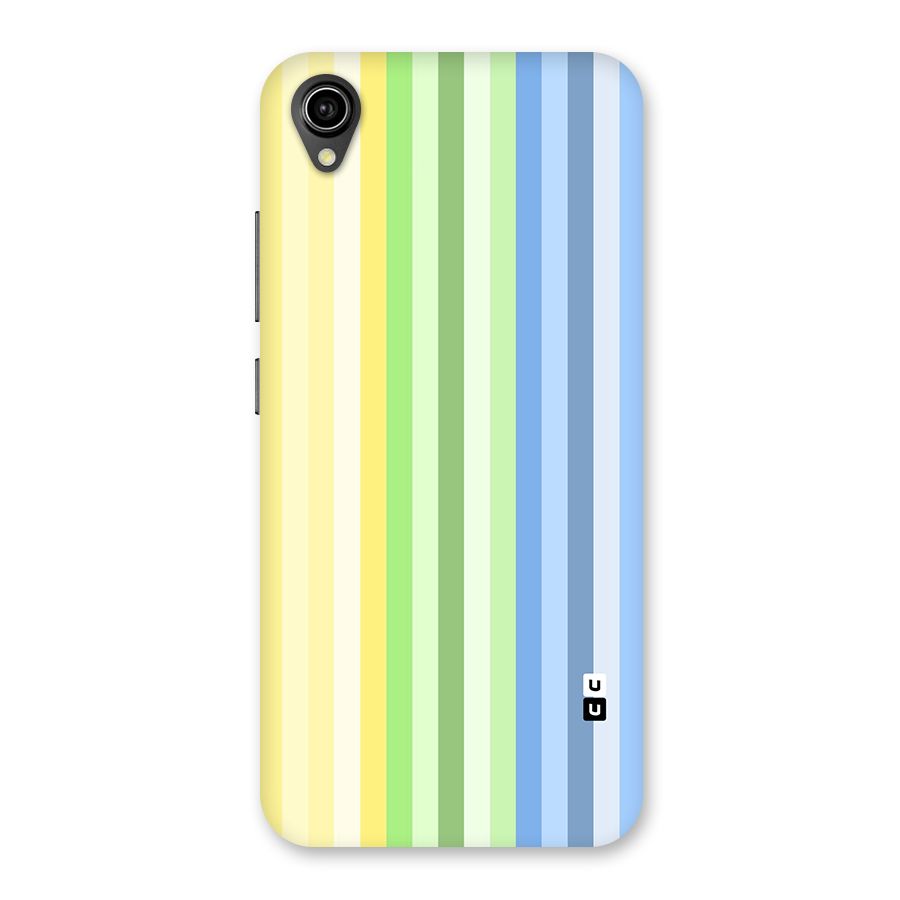 Minimal Pastel Shades Stripes Back Case for Vivo Y90