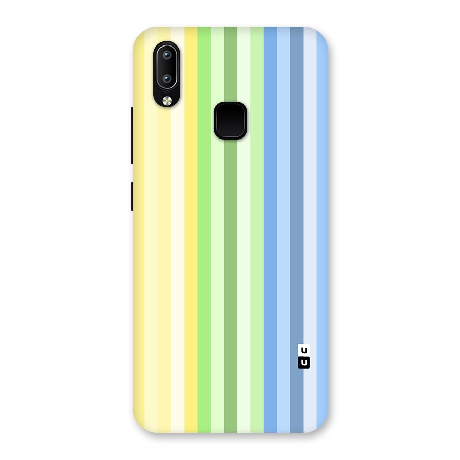 Minimal Pastel Shades Stripes Back Case for Vivo Y93