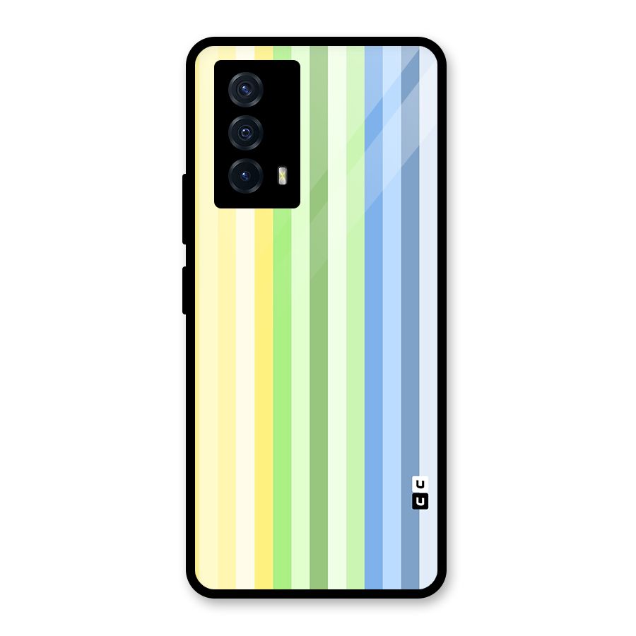 Minimal Pastel Shades Stripes Back Case for Vivo iQOO Z5